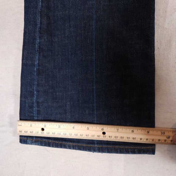 AG Adriano Goldschmied the Club Flare Blue Jeans Womens Size 27R Denim Pants - Picture 8 of 15